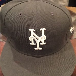 New Era New York Mets Fitted Hat Grey